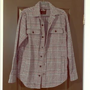 Flannel shirt jacket